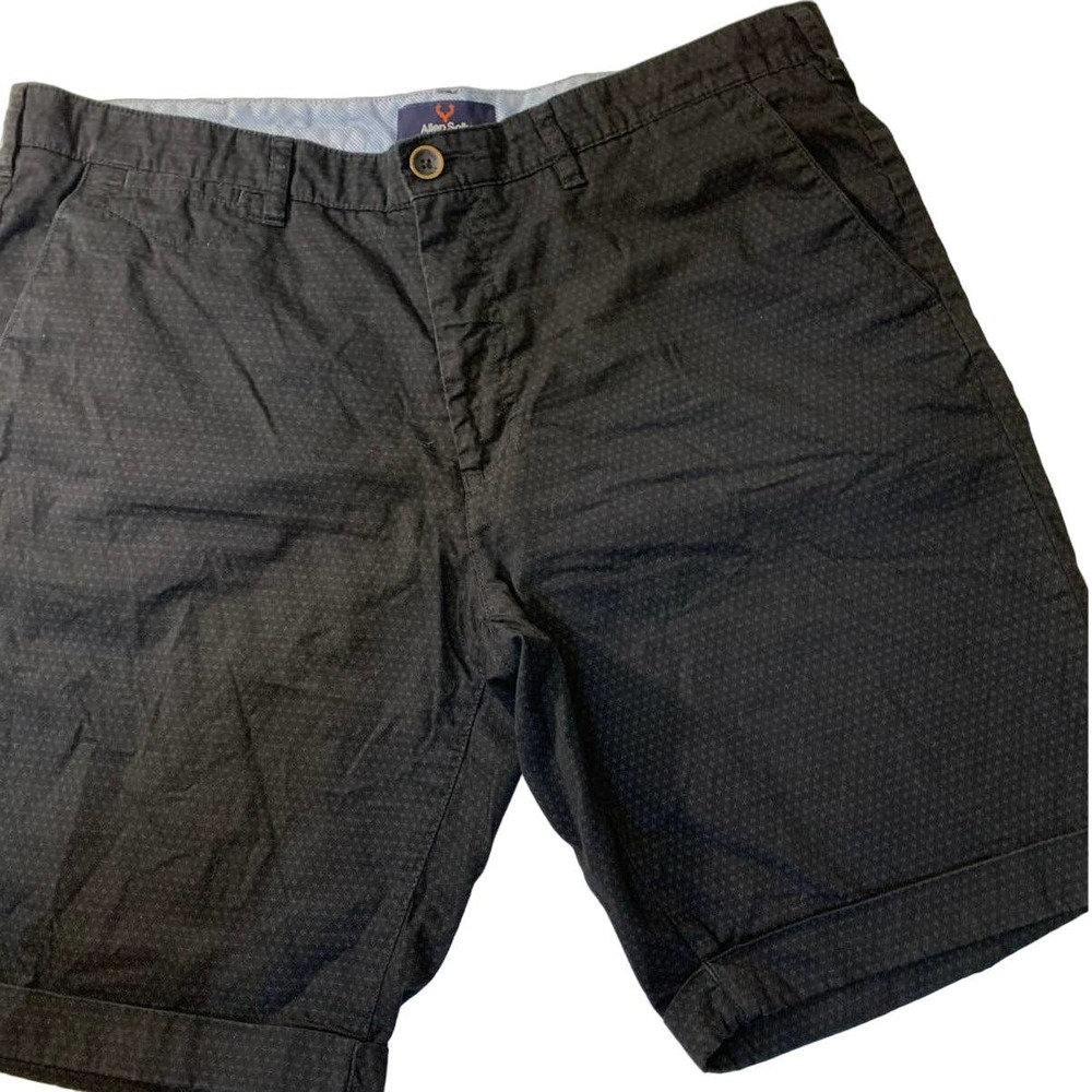 ALLEN SOLLY 5-pocket cotton cuffed shorts Mens 38 Smart Fit Model ASSRG00075M
